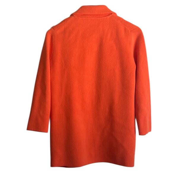 J. Crew 365 Sophie Open Front Sweater Blazer in Resort Orange Sz S J0244 - Picture 5 of 5